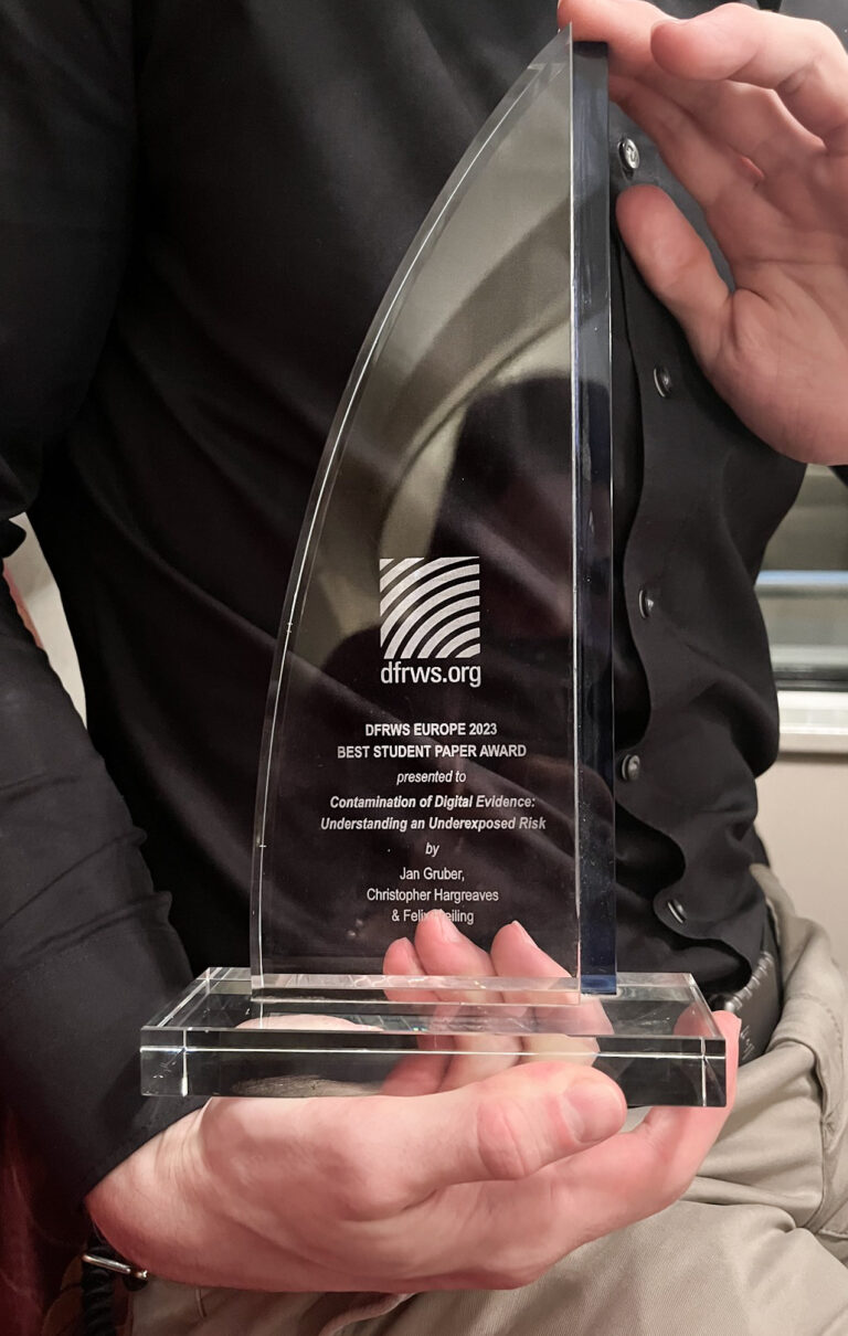 Best Student Paper Award for Jan Gruber at DFRWS EU ’23